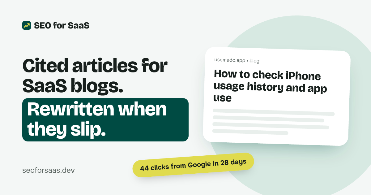 SEO for SaaS